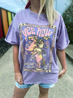 Yeehaw Cowboy Tee-Lavender
