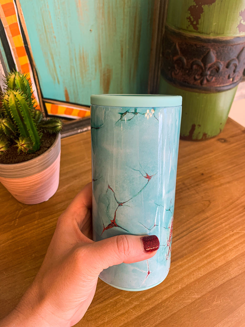 Turquoise Can Cooler