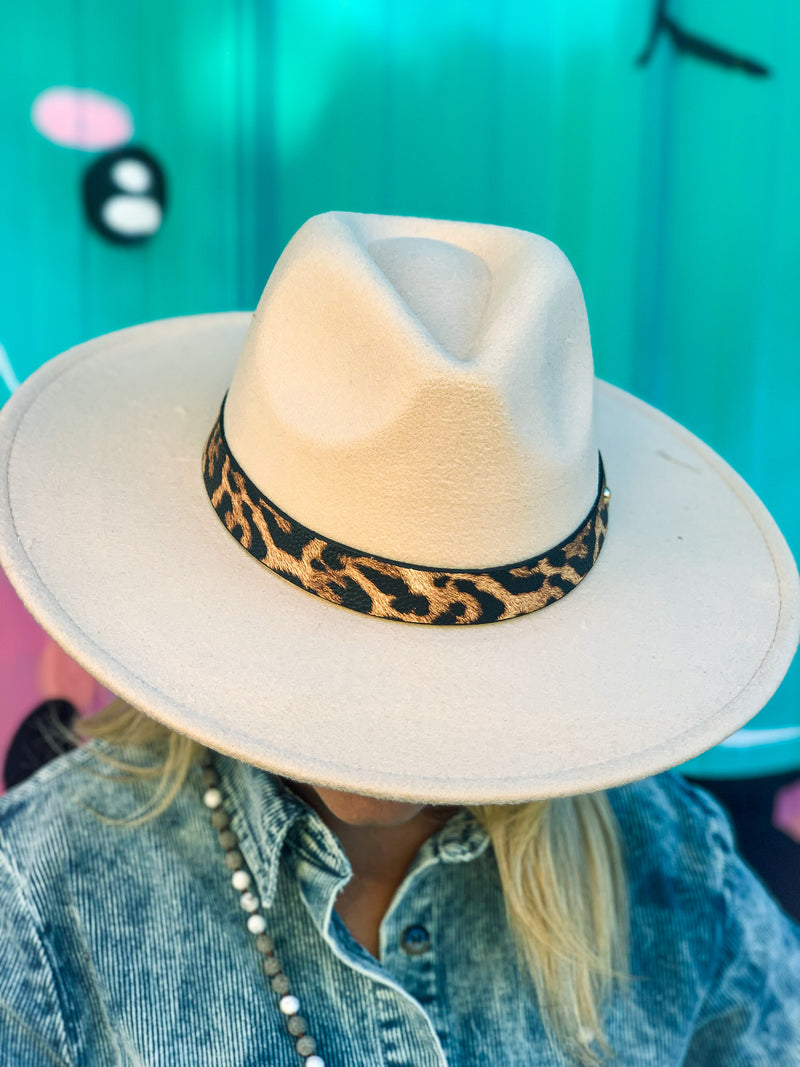 Fedora with Leopard Band