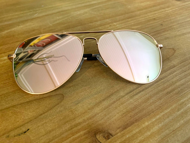 Aviator Sunglasses-Pink