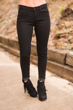 Black Denim Skinny Jeans - The Pink Buffalo,LLC