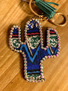 Aztec Cactus Keychain