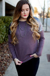 Purple Sequin Sweater