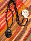 Sugar Skull Necklace-Bronze
